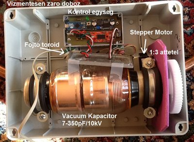 3-vacuumCap.jpg (241.76 KiB) Viewed 22079 times Egy orosz vákuum kapacitor, minimumtól 35 fordulasttal éri el a maximum kapacitást.